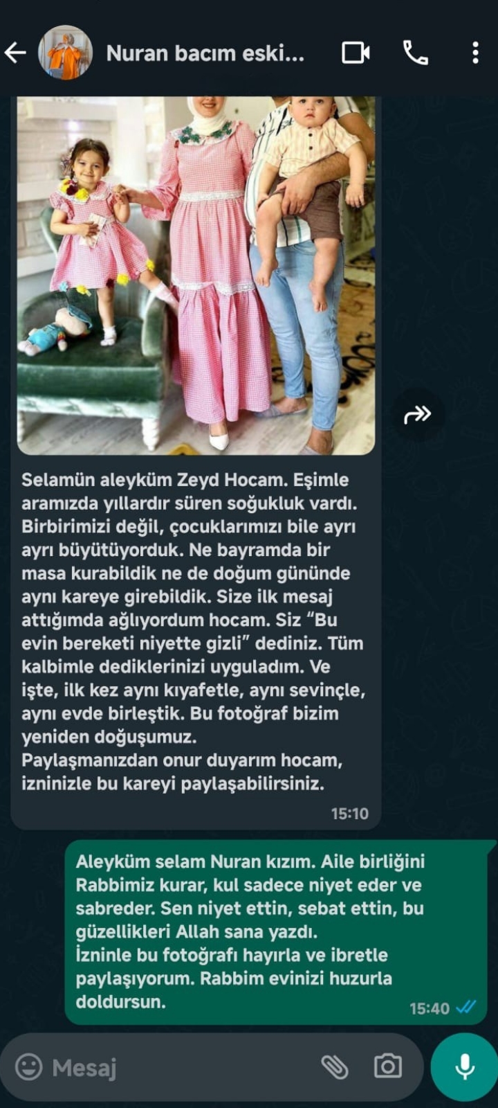 Nuran Bacım – Aile Birliği Yeniden Kuruldu