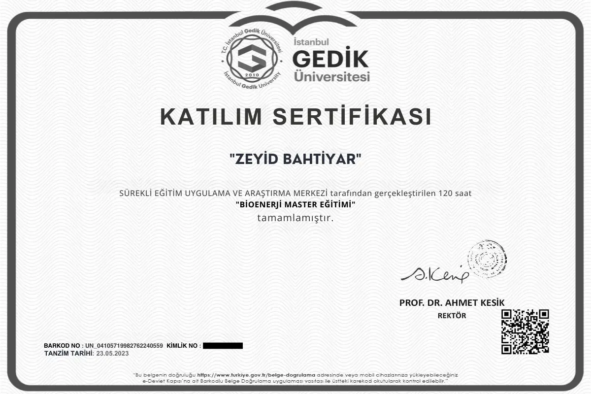 Bioenerji Master Eğitimi